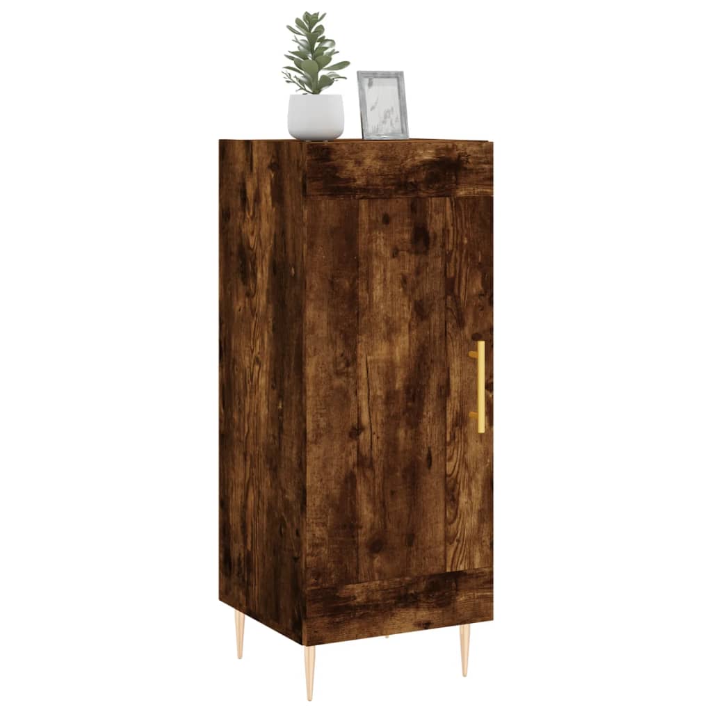 Sideboard Räuchereiche 34,5x34x90 cm Holzwerkstoff