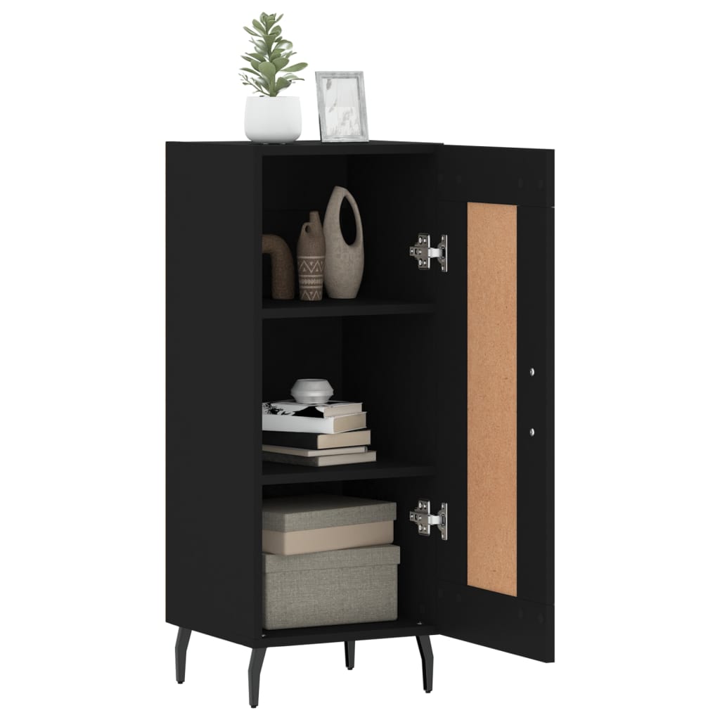 Sideboard Schwarz 34,5x34x90 cm Holzwerkstoff