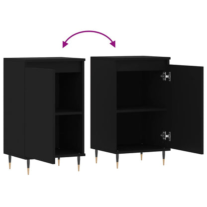 Sideboards 2 Stk. Schwarz 40x35x70 cm Holzwerkstoff