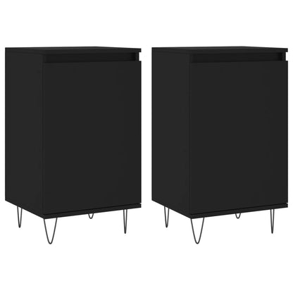 Sideboards 2 Stk. Schwarz 40x35x70 cm Holzwerkstoff