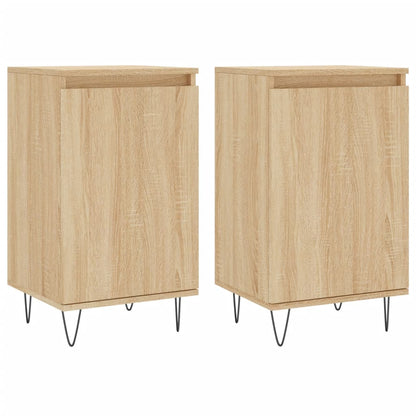 Sideboards 2 Stk. Sonoma-Eiche 40x35x70 cm Holzwerkstoff