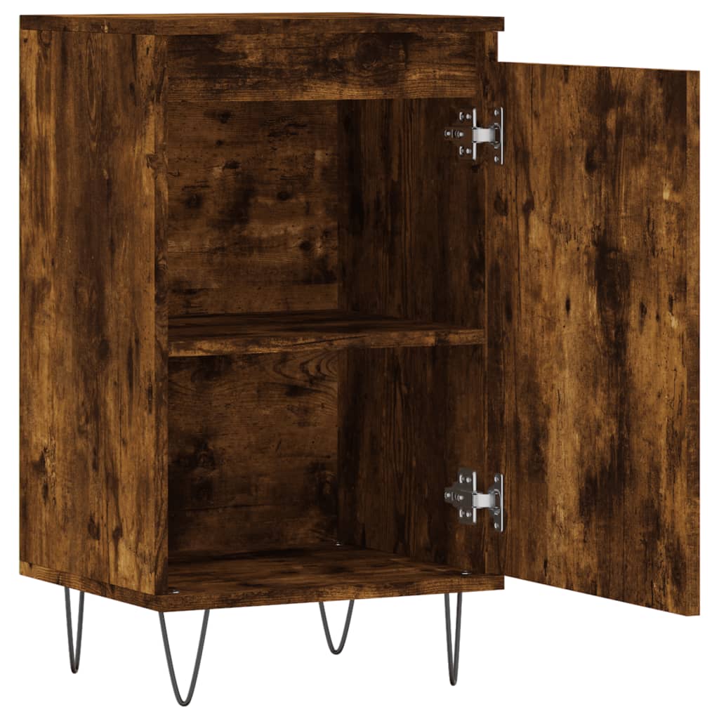 Sideboards 2 Stk. Räuchereiche 40x35x70 cm Holzwerkstoff