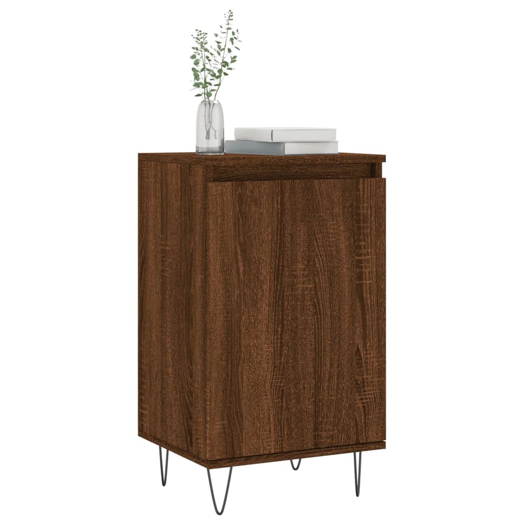 Sideboards 2 Stk. Braun Eichen-Optik 40x35x70 cm Holzwerkstoff