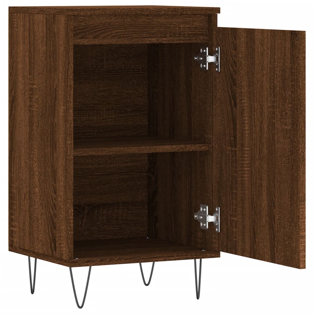 Sideboards 2 Stk. Braun Eichen-Optik 40x35x70 cm Holzwerkstoff