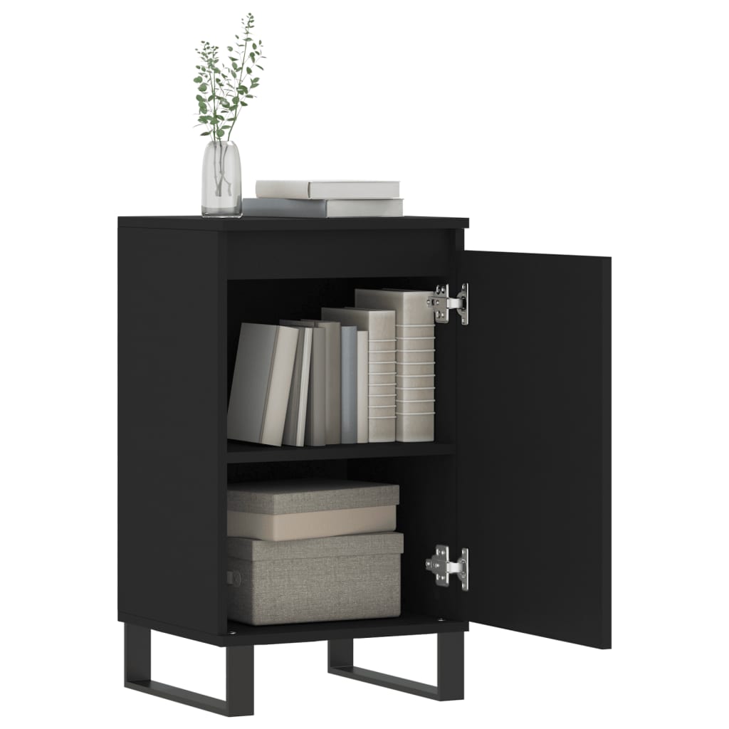 Sideboards 2 Stk. Schwarz 40x35x70 cm Holzwerkstoff