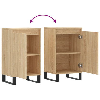 Sideboards 2 Stk. Sonoma-Eiche 40x35x70 cm Holzwerkstoff