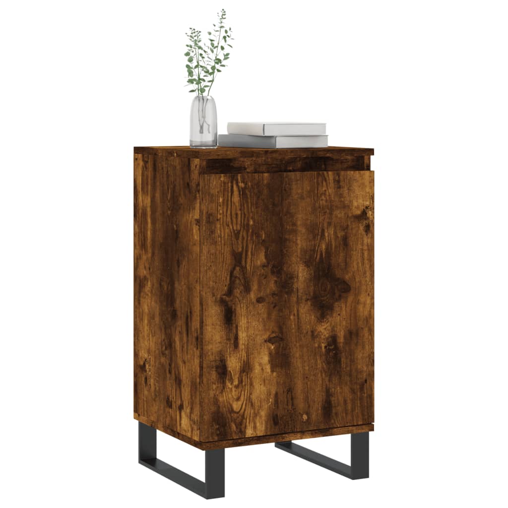 Sideboards 2 Stk. Räuchereiche 40x35x70 cm Holzwerkstoff