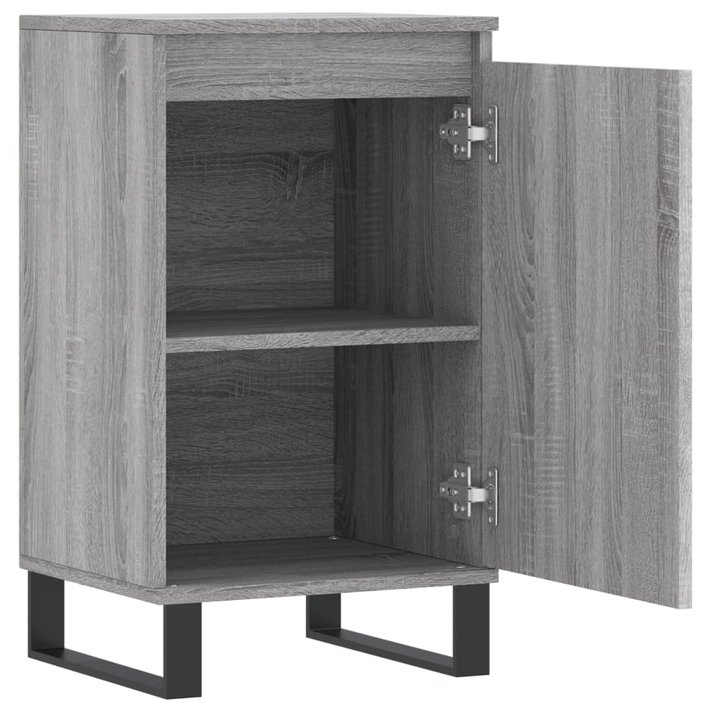 Sideboards 2 Stk. Grau Sonoma 40x35x70 cm Holzwerkstoff