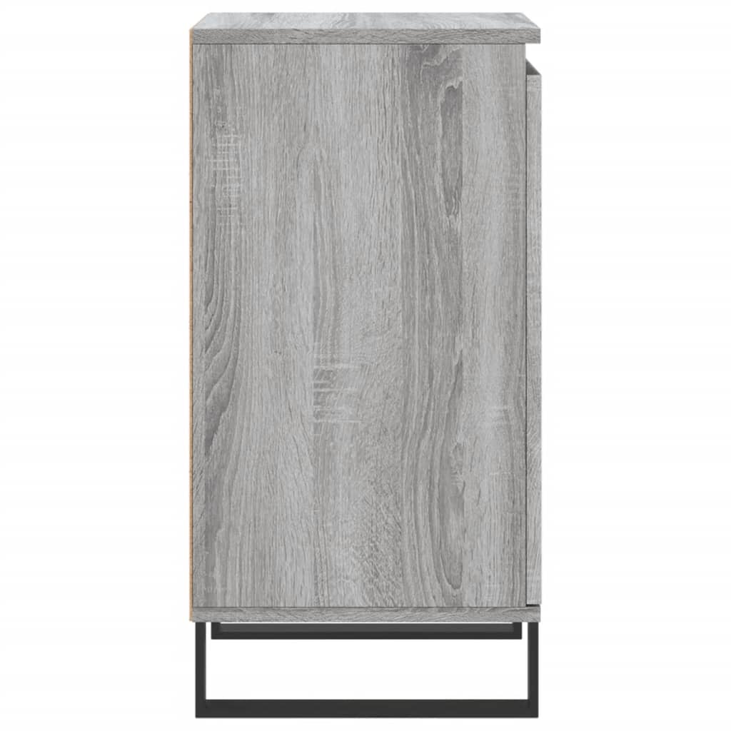 Sideboards 2 Stk. Grau Sonoma 40x35x70 cm Holzwerkstoff