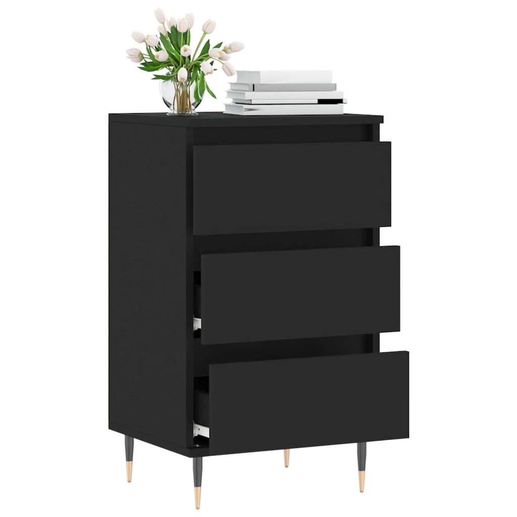 Sideboard Schwarz 40x35x70 cm Holzwerkstoff