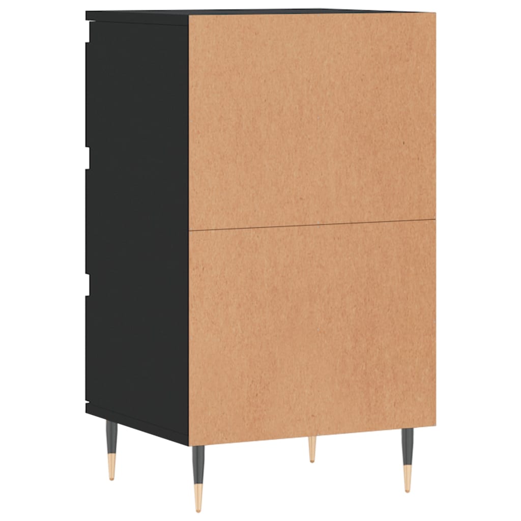 Sideboard Schwarz 40x35x70 cm Holzwerkstoff