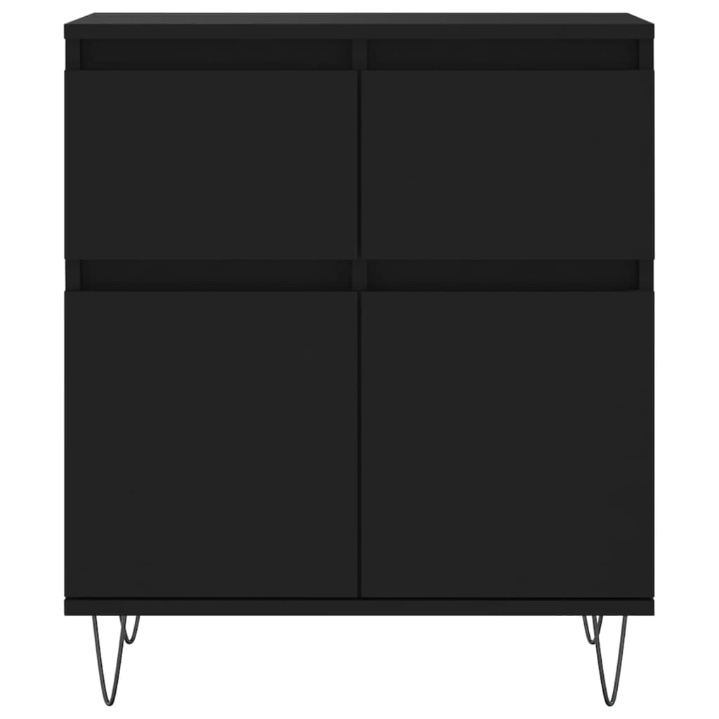 Sideboard Schwarz 60x35x70 cm Holzwerkstoff