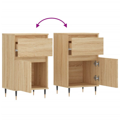 Sideboards 2 Stk. Sonoma-Eiche 40x35x70 cm Holzwerkstoff