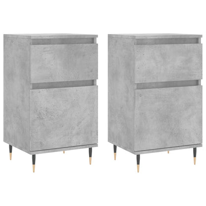 Sideboards 2 Stk. Betongrau 40x35x70 cm Holzwerkstoff