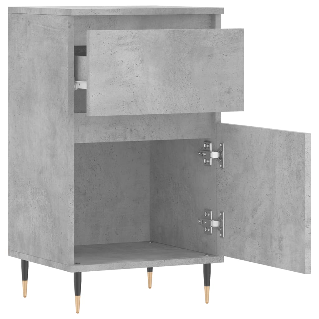 Sideboards 2 Stk. Betongrau 40x35x70 cm Holzwerkstoff