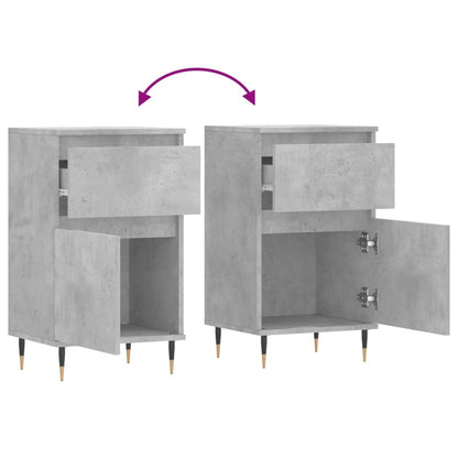 Sideboards 2 Stk. Betongrau 40x35x70 cm Holzwerkstoff