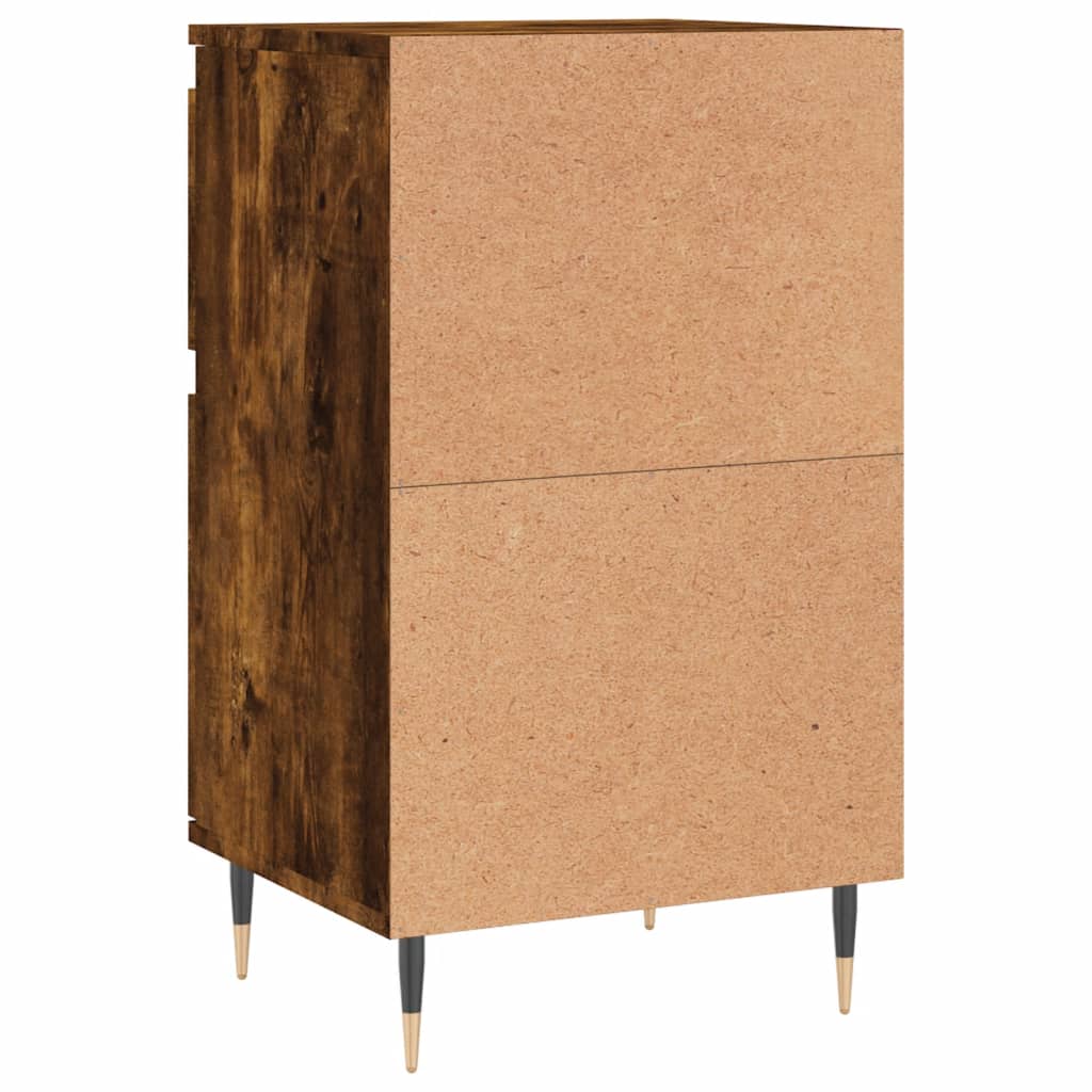 Sideboards 2 Stk. Räuchereiche 40x35x70 cm Holzwerkstoff