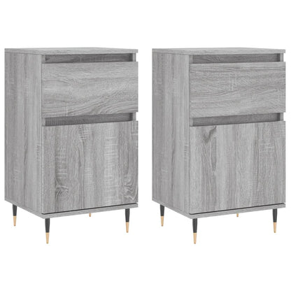 Sideboards 2 Stk. Grau Sonoma 40x35x70 cm Holzwerkstoff