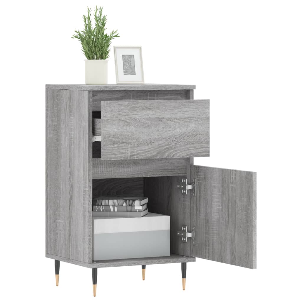 Sideboards 2 Stk. Grau Sonoma 40x35x70 cm Holzwerkstoff