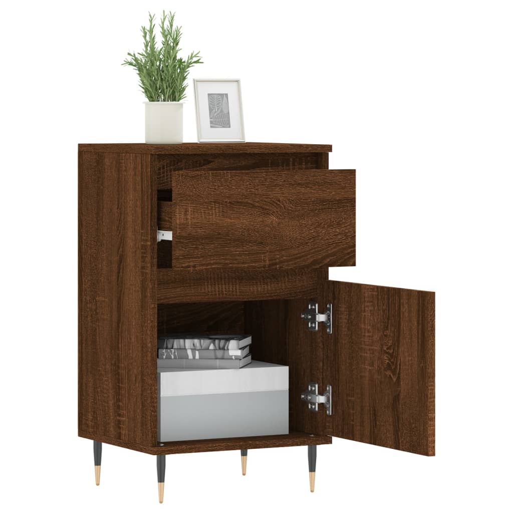 Sideboards 2 Stk. Braun Eichen-Optik 40x35x70 cm Holzwerkstoff