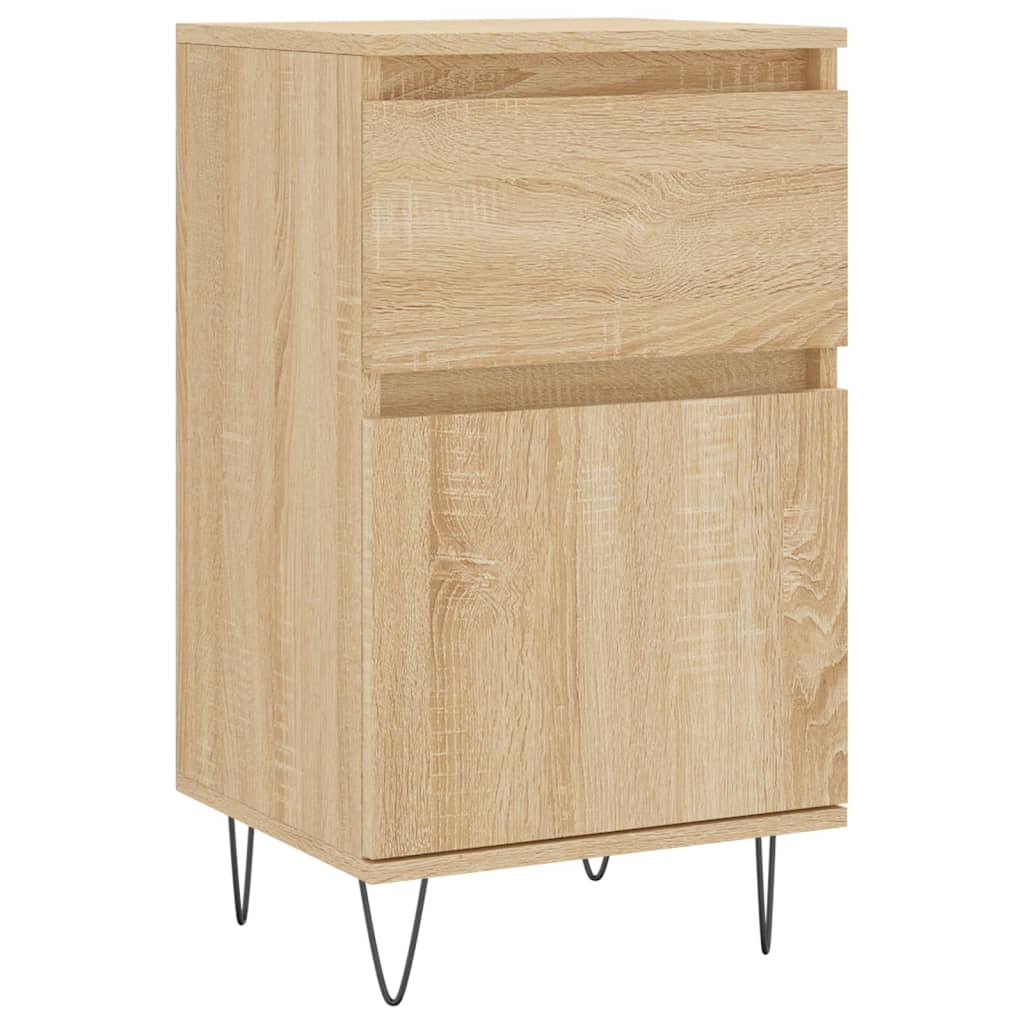 Sideboards 2 Stk. Sonoma-Eiche 40x35x70 cm Holzwerkstoff