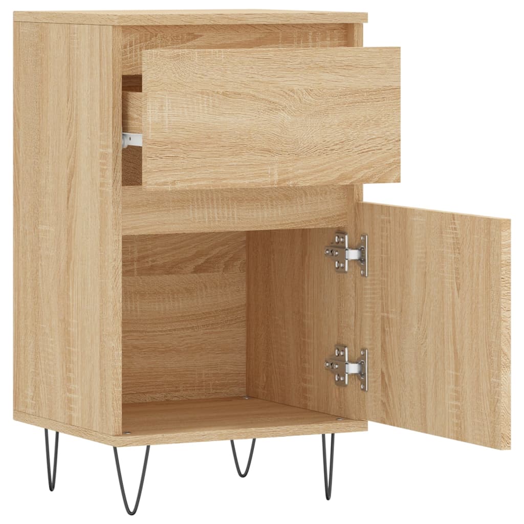 Sideboards 2 Stk. Sonoma-Eiche 40x35x70 cm Holzwerkstoff