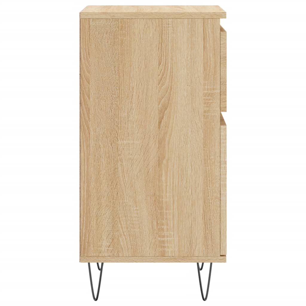 Sideboards 2 Stk. Sonoma-Eiche 40x35x70 cm Holzwerkstoff