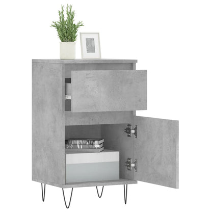 Sideboards 2 Stk. Betongrau 40x35x70 cm Holzwerkstoff