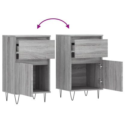 Sideboards 2 Stk. Grau Sonoma 40x35x70 cm Holzwerkstoff