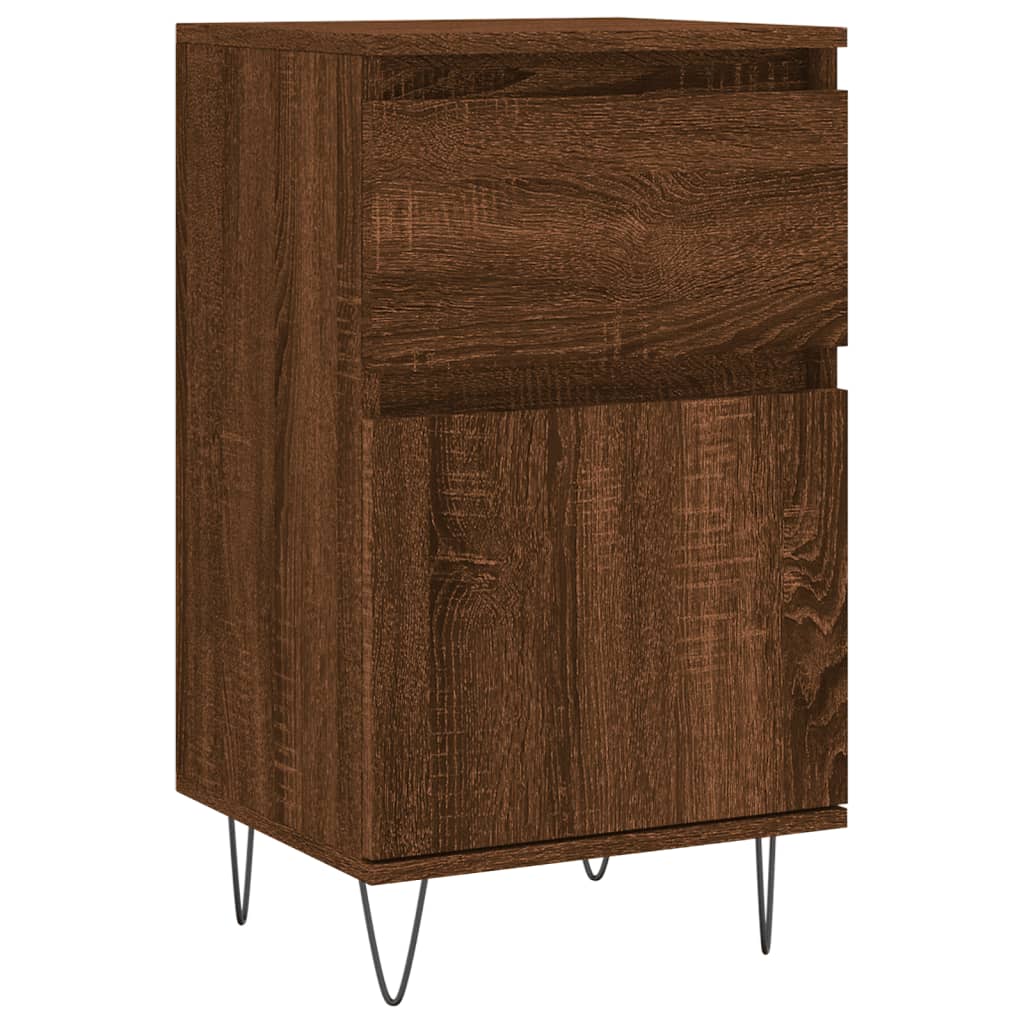 Sideboards 2 Stk. Braun Eichen-Optik 40x35x70 cm Holzwerkstoff