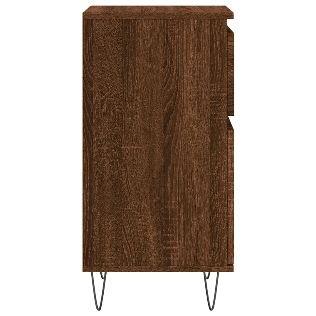 Sideboards 2 Stk. Braun Eichen-Optik 40x35x70 cm Holzwerkstoff