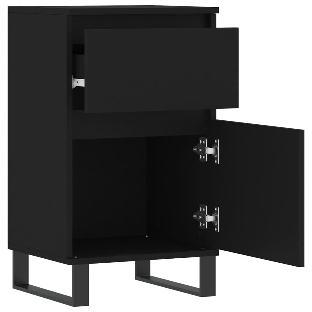 Sideboards 2 Stk. Schwarz 40x35x70 cm Holzwerkstoff