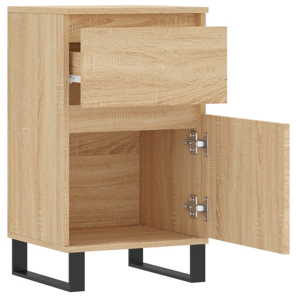 Sideboards 2 Stk. Sonoma-Eiche 40x35x70 cm Holzwerkstoff