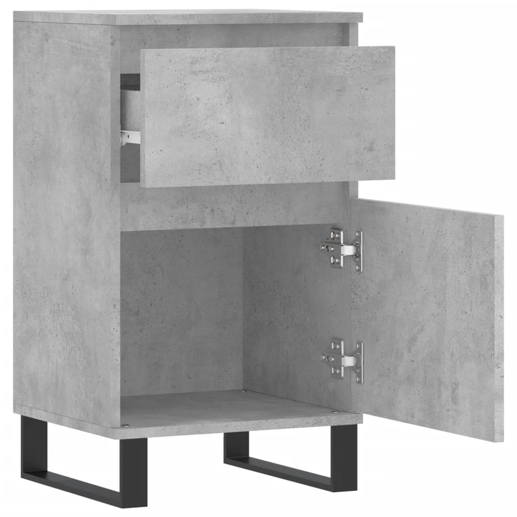 Sideboards 2 Stk. Betongrau 40x35x70 cm Holzwerkstoff