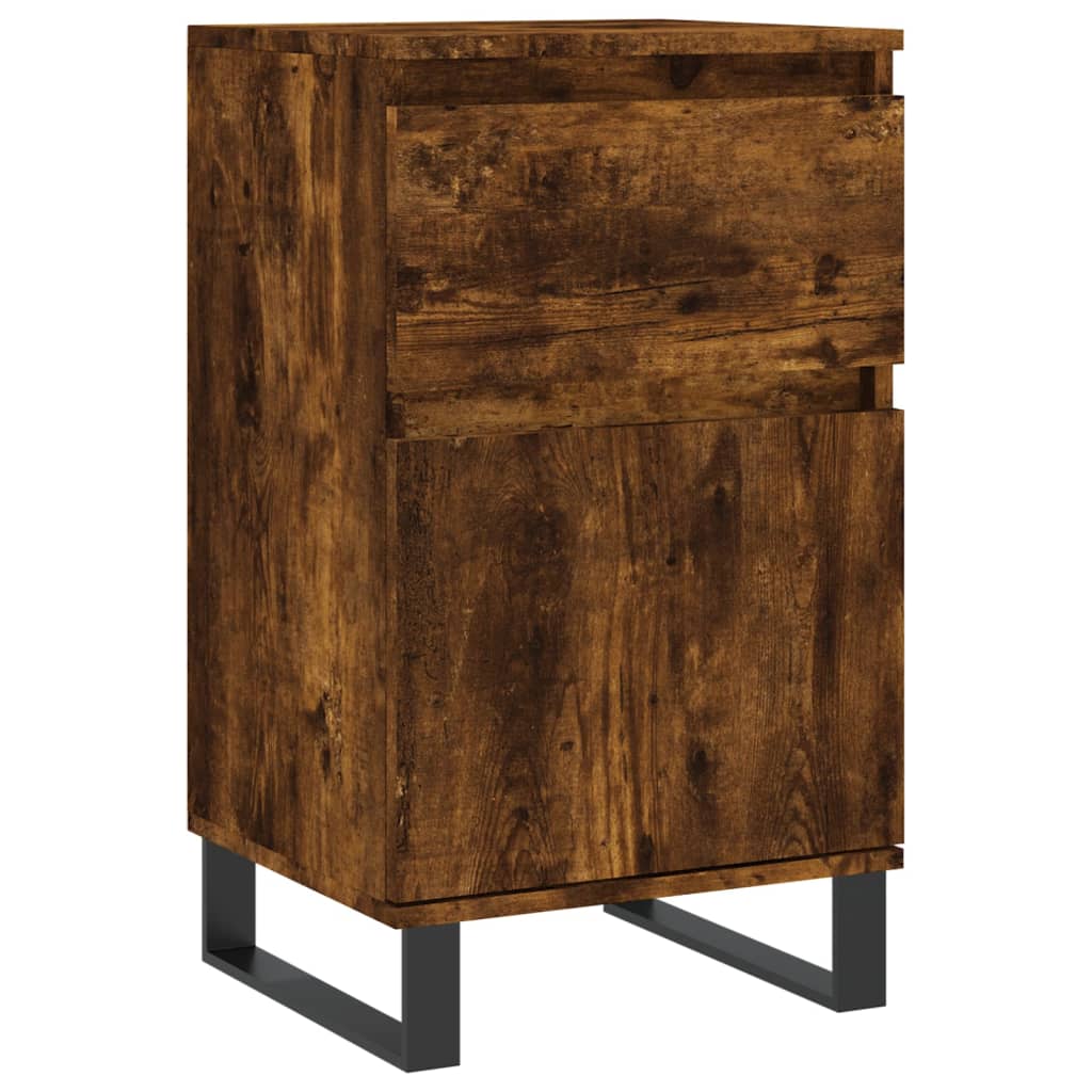 Sideboards 2 Stk. Räuchereiche 40x35x70 cm Holzwerkstoff