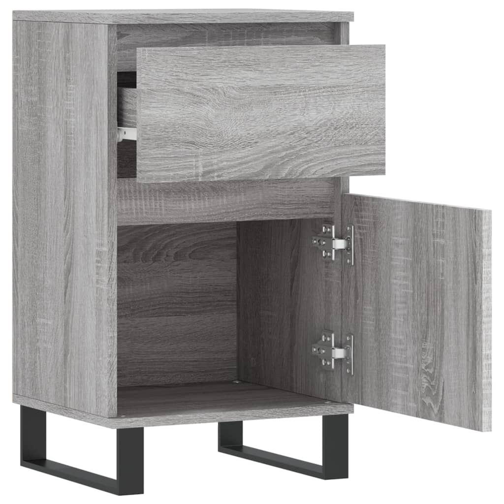 Sideboards 2 Stk. Grau Sonoma 40x35x70 cm Holzwerkstoff