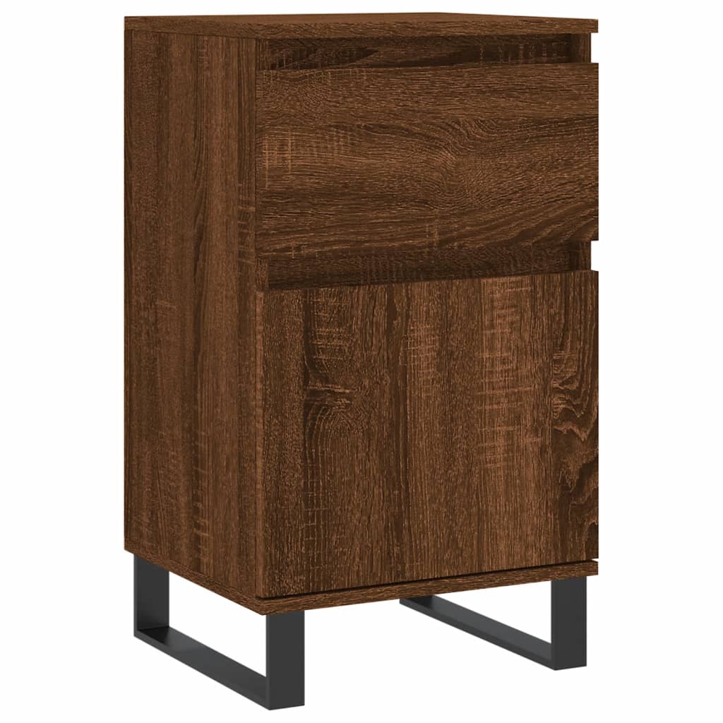 Sideboards 2 Stk. Braun Eichen-Optik 40x35x70 cm Holzwerkstoff