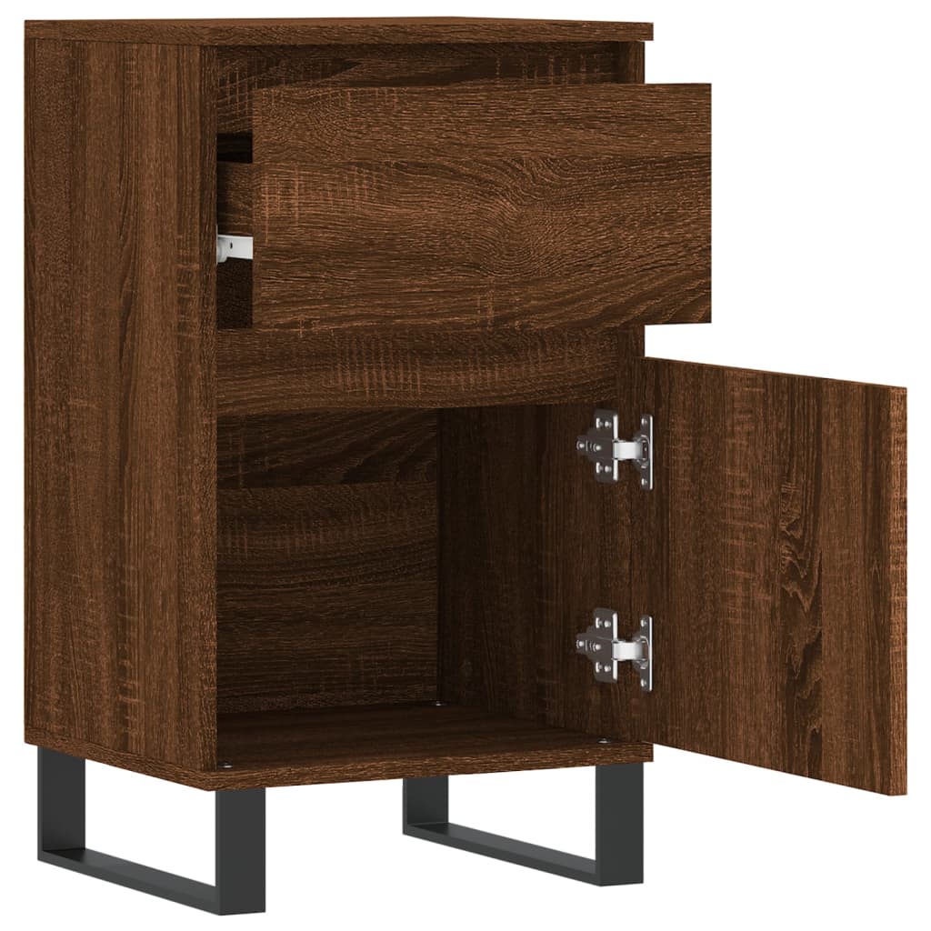 Sideboards 2 Stk. Braun Eichen-Optik 40x35x70 cm Holzwerkstoff