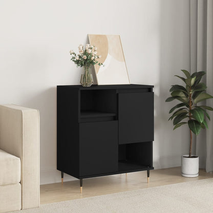 Sideboard Schwarz 60x35x70 cm Holzwerkstoff