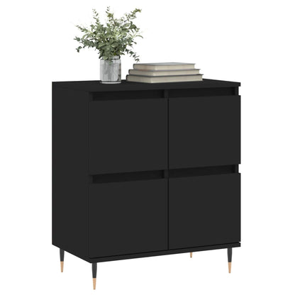 Sideboard Schwarz 60x35x70 cm Holzwerkstoff