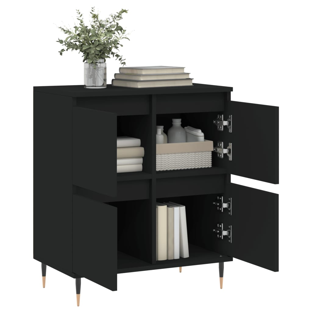 Sideboard Schwarz 60x35x70 cm Holzwerkstoff