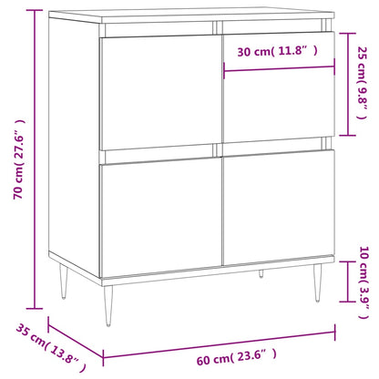 Sideboard Sonoma-Eiche 60x35x70 cm Holzwerkstoff