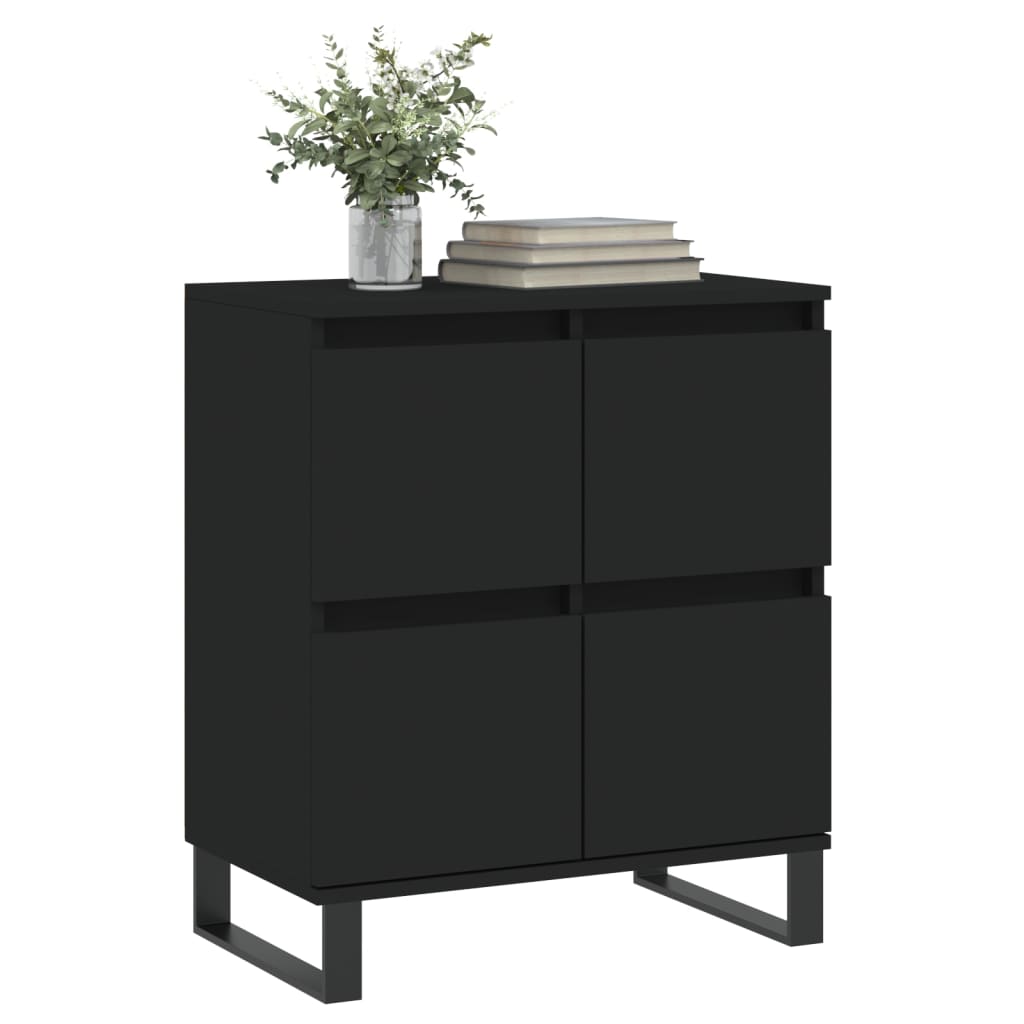 Sideboard Schwarz 60x35x70 cm Holzwerkstoff