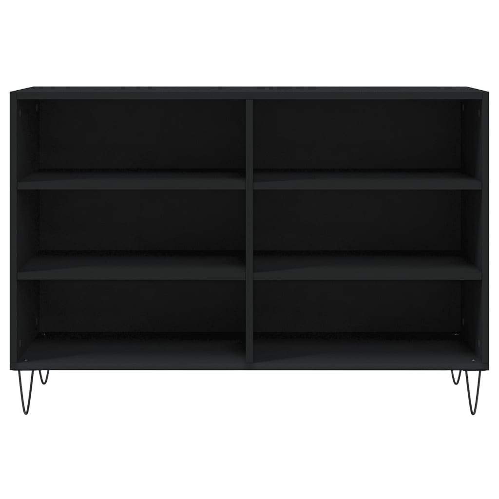 Sideboard Schwarz 103,5x35x70 cm Holzwerkstoff