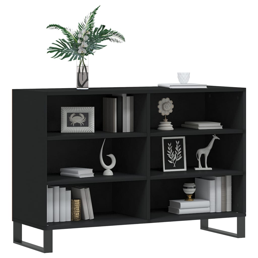 Sideboard Schwarz 103,5x35x70 cm Holzwerkstoff