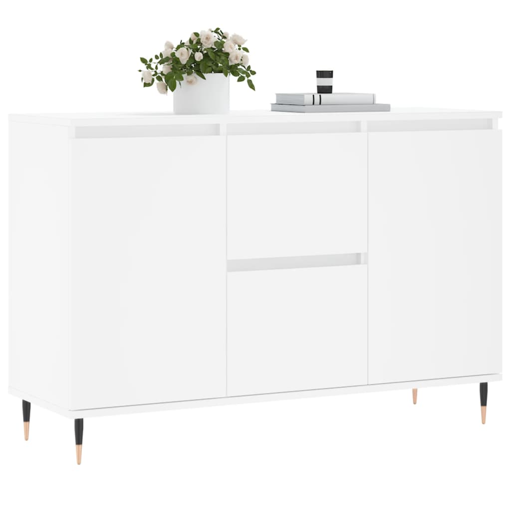 Sideboard Weiß 104x35x70 cm Holzwerkstoff