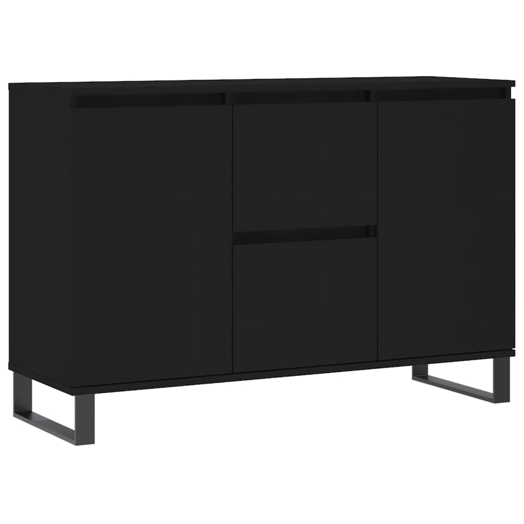 Sideboard Schwarz 104x35x70 cm Holzwerkstoff