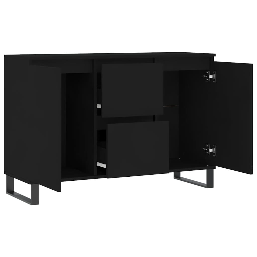 Sideboard Schwarz 104x35x70 cm Holzwerkstoff