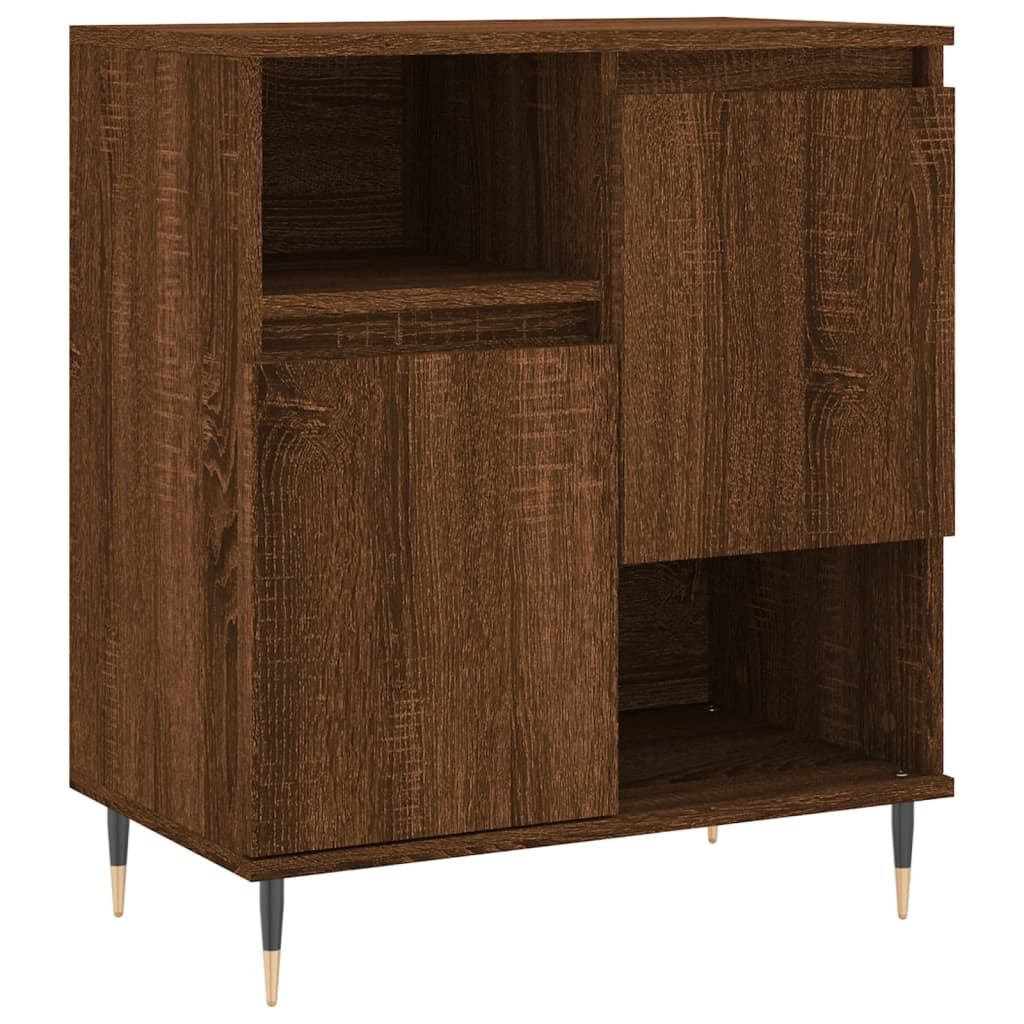 Sideboards 2 Stk. Braun Eichen-Optik Holzwerkstoff