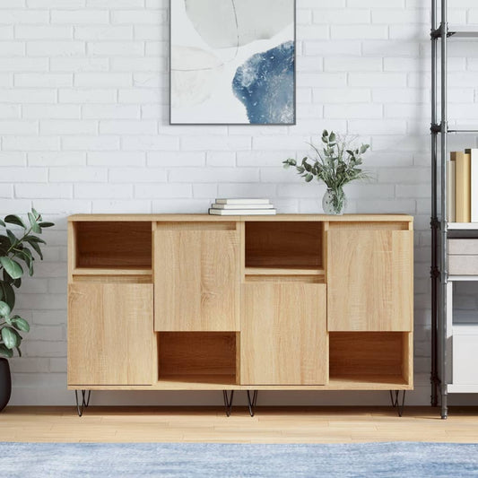 Sideboards 2 Stk. Sonoma-Eiche Holzwerkstoff